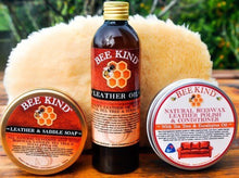 Load image into Gallery viewer, Bee Kind Natural Beeswax Polish for Couch & Leather Upholstery