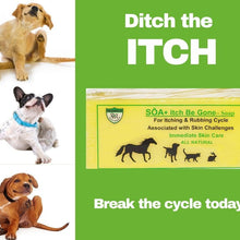 Load image into Gallery viewer, SOA Itch Be Gone 300g Bar Soap for horses, dogs, cats and other pets