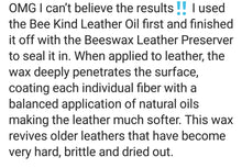 Load image into Gallery viewer, Bee Kind Leather Preserver Wax   250 500g 1kg