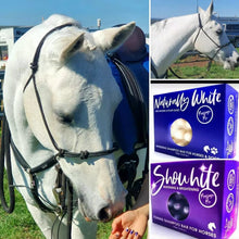 Load image into Gallery viewer, Naturally White™ whitening Soap Wash For Horses &amp; Hounds &#39;300g Touch up Tin&#39;  -NEW LOOK TIN
