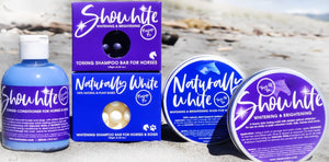 Naturally White™ whitening Soap Wash For Horses & Hounds '300g Touch up Tin'  -NEW LOOK TIN