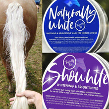 Load image into Gallery viewer, Naturally White™ whitening Soap Wash For Horses &amp; Hounds &#39;300g Touch up Tin&#39;  -NEW LOOK TIN
