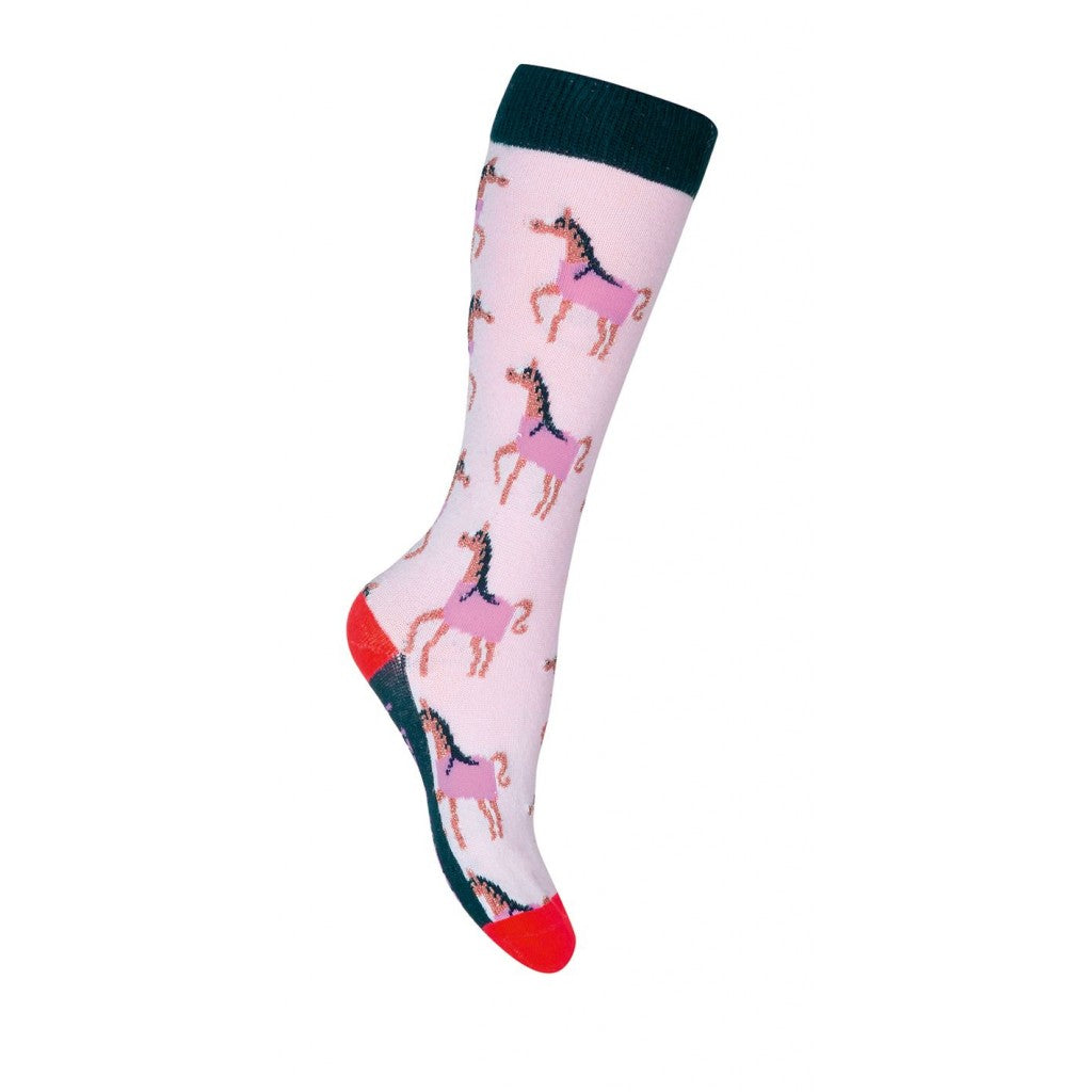 Riding socks -Gelato Pink Ponies