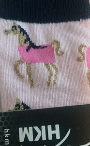 Riding socks -Gelato Pink Ponies