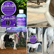 Load image into Gallery viewer, SHOWHITE SHAMPOO Whitening Toning Bar for HORSES Bee Kind (Massaging) BEST SELLER
