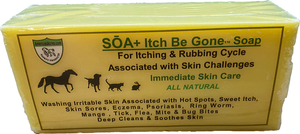 SOA Itch Be Gone 300g Bar Soap for horses, dogs, cats and other pets