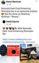 Load image into Gallery viewer, turally DARK- Coat Enhancing Shampoo Bar for Horses &amp; Dogs
