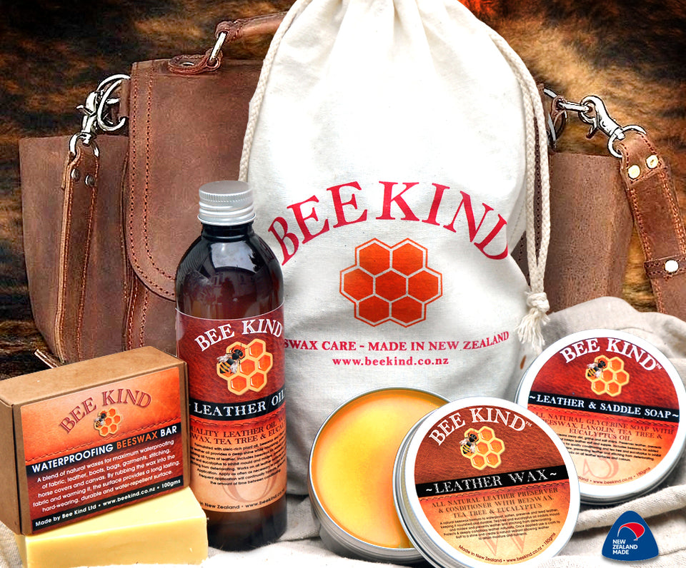 Bee Kind™ Complete Leather Care Kit -  PayPal pay x 4 interest free now available